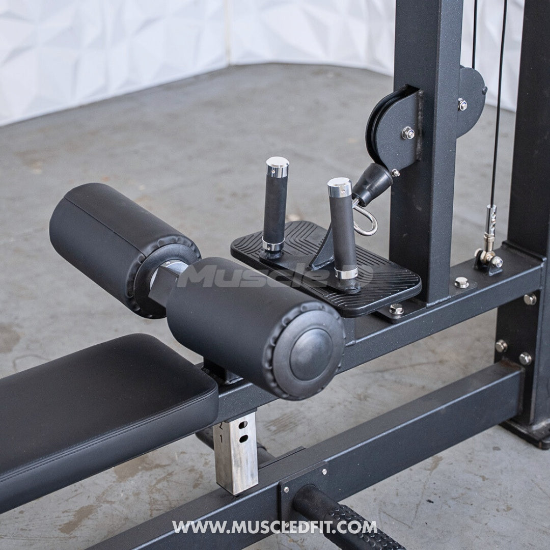 Classic V2 Selectorized Lat Pulldown / Low Row Combo by Muscle D Fitness