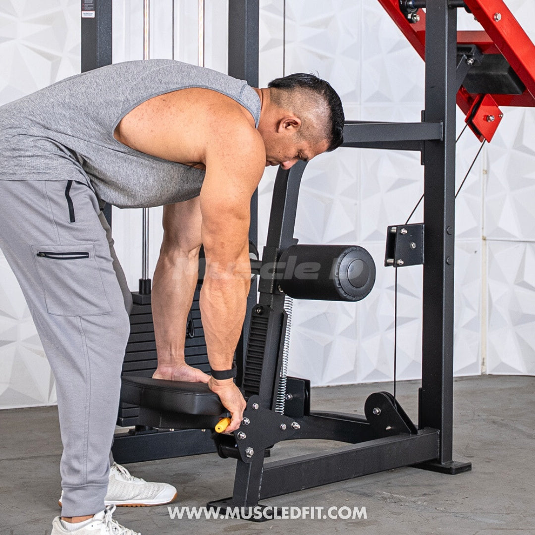 Classic V2 Selectorized Seated Lat Pull Machine – Muscle D Fitness