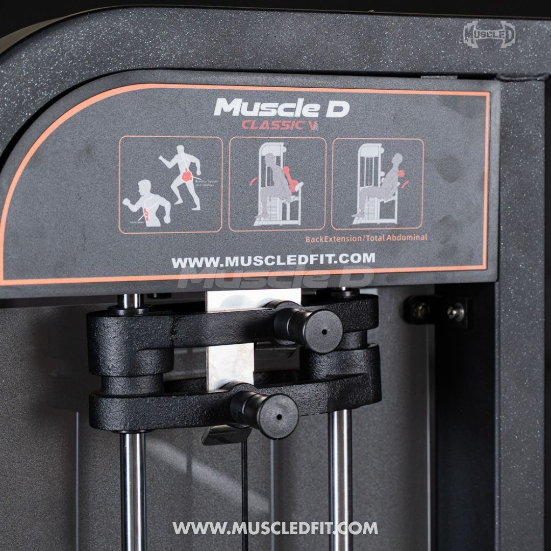 Classic V2 Back / Ab Combo by Muscle D Fitness - Dual Function Core Machine