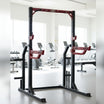 Compact Half Cage - Muscle D Fitness - Bar & Plate Storage and Dip Station Included
