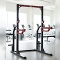 Compact Half Cage - Muscle D Fitness - Bar & Plate Storage and Dip Station Included