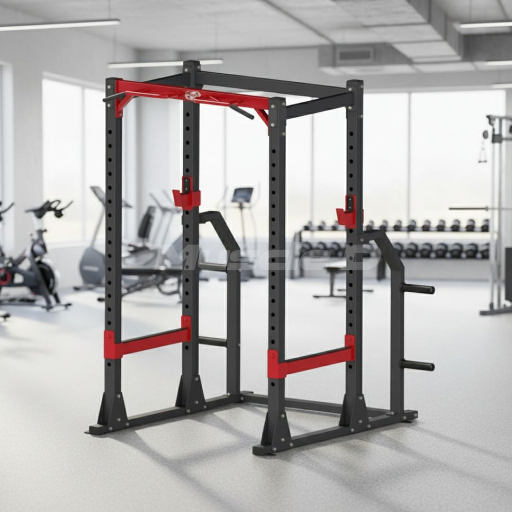 Compact Power Cage - Muscle D Fitness - Adjustable Squat Rack - Gym St