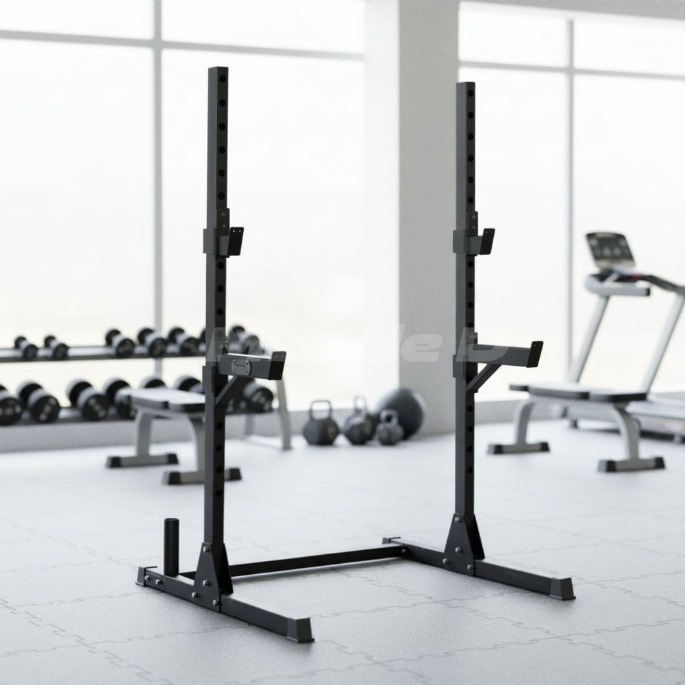 Compact Squat Stand - Muscle D Fitness - Adjustable Safety Guards - Ve