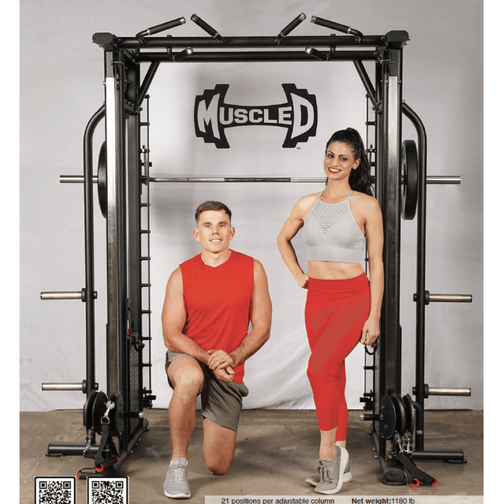 Megatron Dual Adjustable Pulley / Smith Combo machine