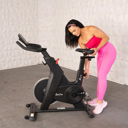 Home Upright Bike - Muscle D Fitness - Exercise Bike - Adjustable Seat and Handle Bars