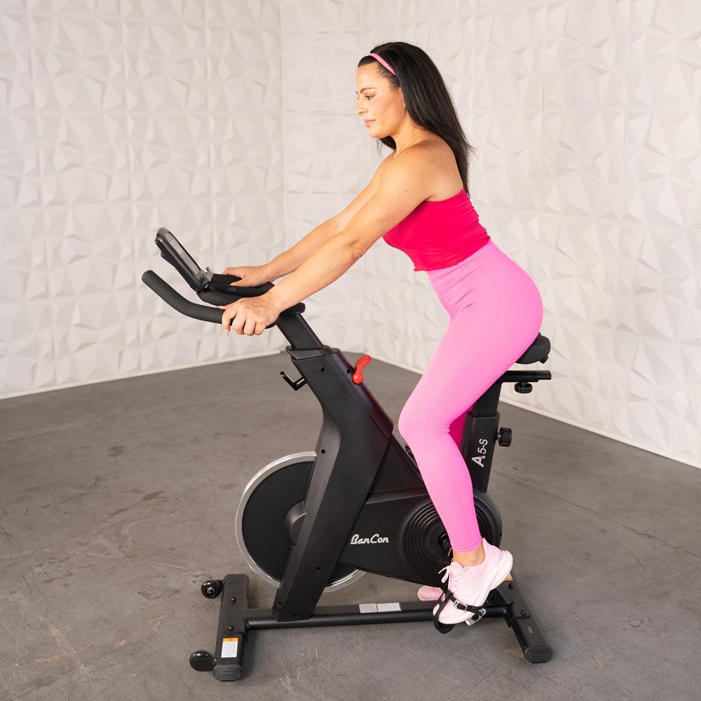 Home Upright Bike - Muscle D Fitness - Exercise Bike - Adjustable Seat and Handle Bars