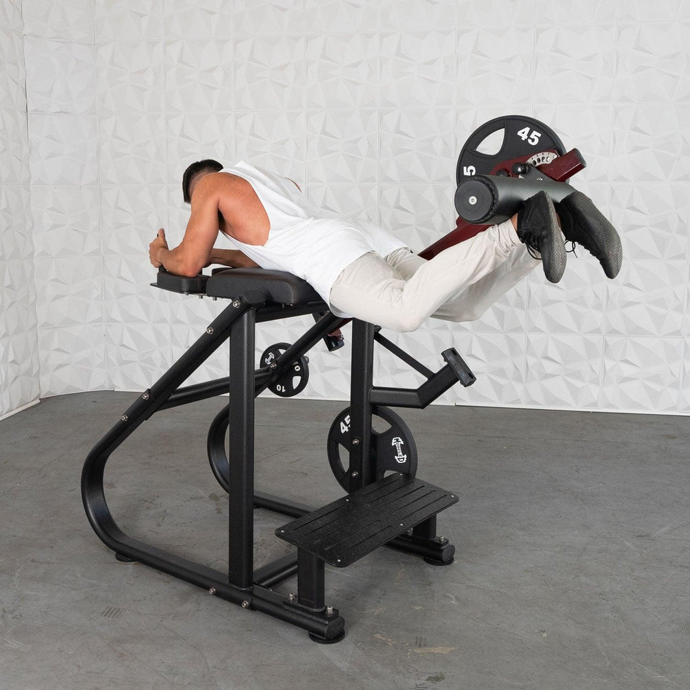 Pro Strength Reverse Hyper - Muscle D Fitness - Adjustable Roller Pad,