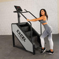 Light Commercial Stair Climber - Muscle D Fitness - Stepmill - LED Display - Heart Rate Monitor - Heavy Duty Chain Drive