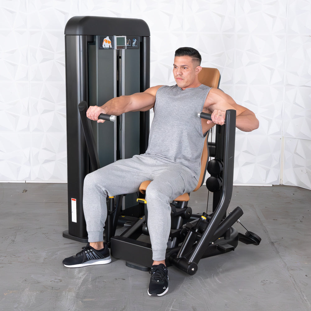 Elite Plus Chest Press - Muscle D Fitness - Commercial Grade - Adjustable Seat - Pin Selectorized - General Chest Press