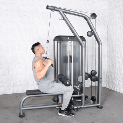 Elite Plus Lat / Low Row - Muscle D Fitness - Commercial Seat - Pin Selectorized - Back Workout