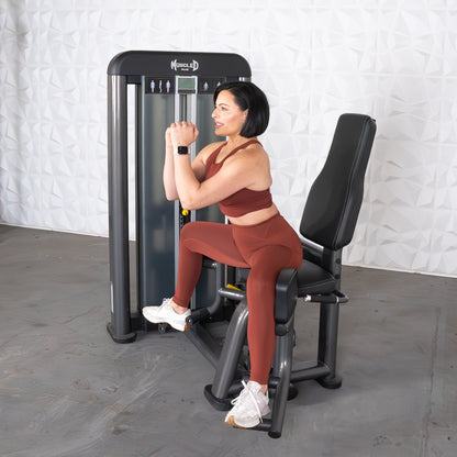 Elite Plus Outer Thigh - Muscle D Fitness - Commercial Grade - Adjustable Seat - Pin Selectorized - Leg Workout