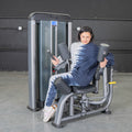 muscle d fitness commercial selectorized black and dark grey elite plus rotary torso machine 