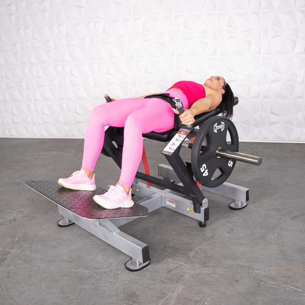 Excel Base Plate Loaded Hip Thruster - Muscle D Fitness -  Leverage Glute Drive