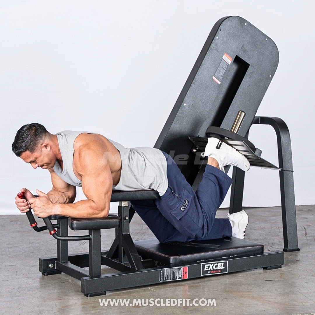 Excel Linear Bearing Glute Kick – Commercial Plate Loaded Glute Machine