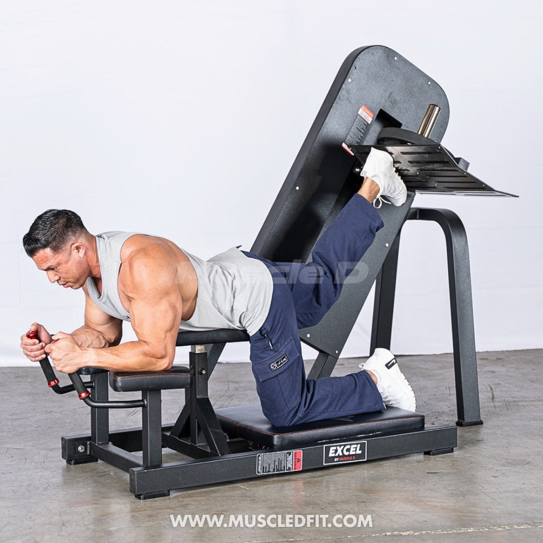 Excel Linear Bearing Glute Kick – Commercial Plate Loaded Glute Machine