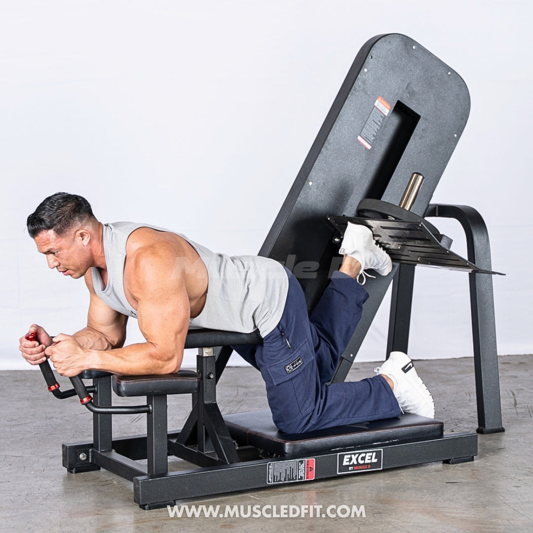 Excel Linear Bearing Glute Kick – Commercial Plate Loaded Glute Machine