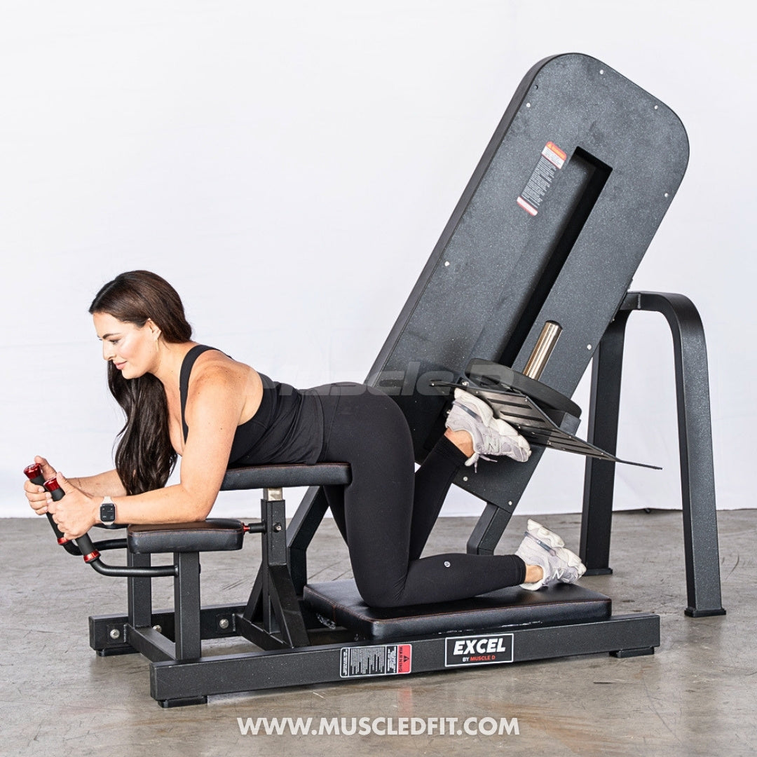 Excel Linear Bearing Glute Kick – Commercial Plate Loaded Glute Machine