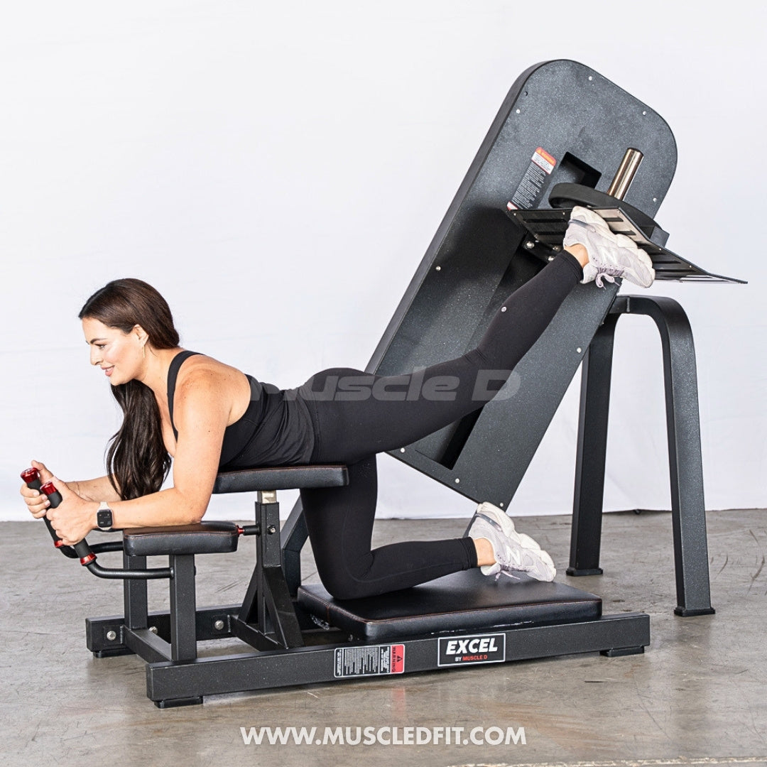 Excel Linear Bearing Glute Kick – Commercial Plate Loaded Glute Machine