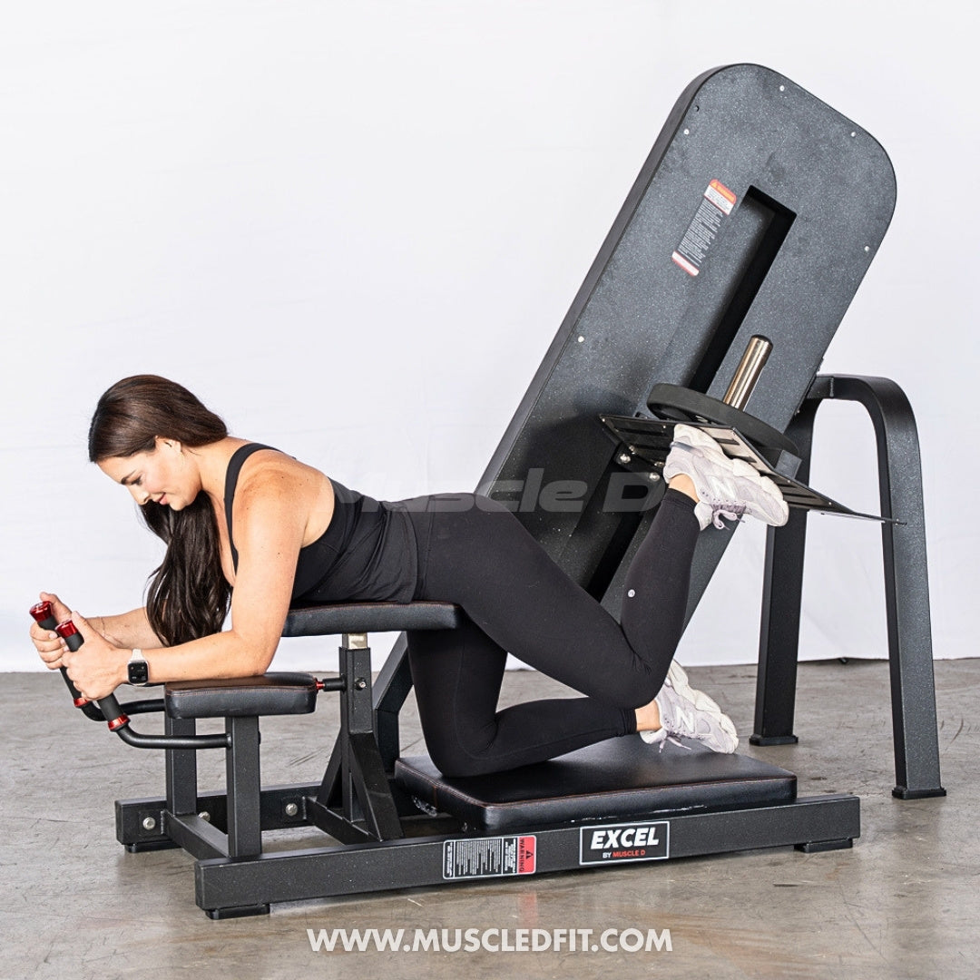 Excel Linear Bearing Glute Kick – Commercial Plate Loaded Glute Machine