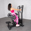 Excel Standing Hip Thrust - Muscle D Fitness - Plate Load Extension - Band Compatible - Adjustable Pads