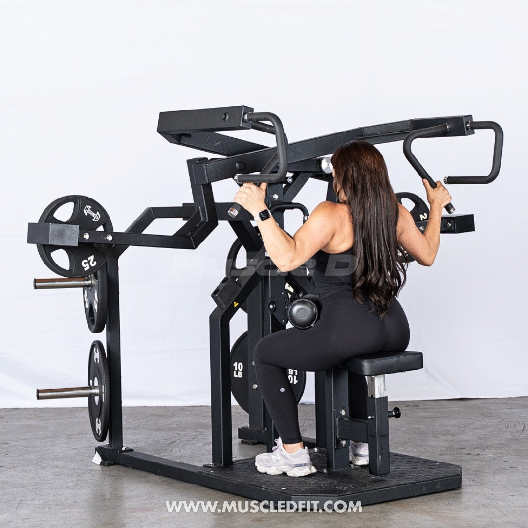 Excel Rotary Lat Pulldown Machine | Plate Loaded Back Trainer