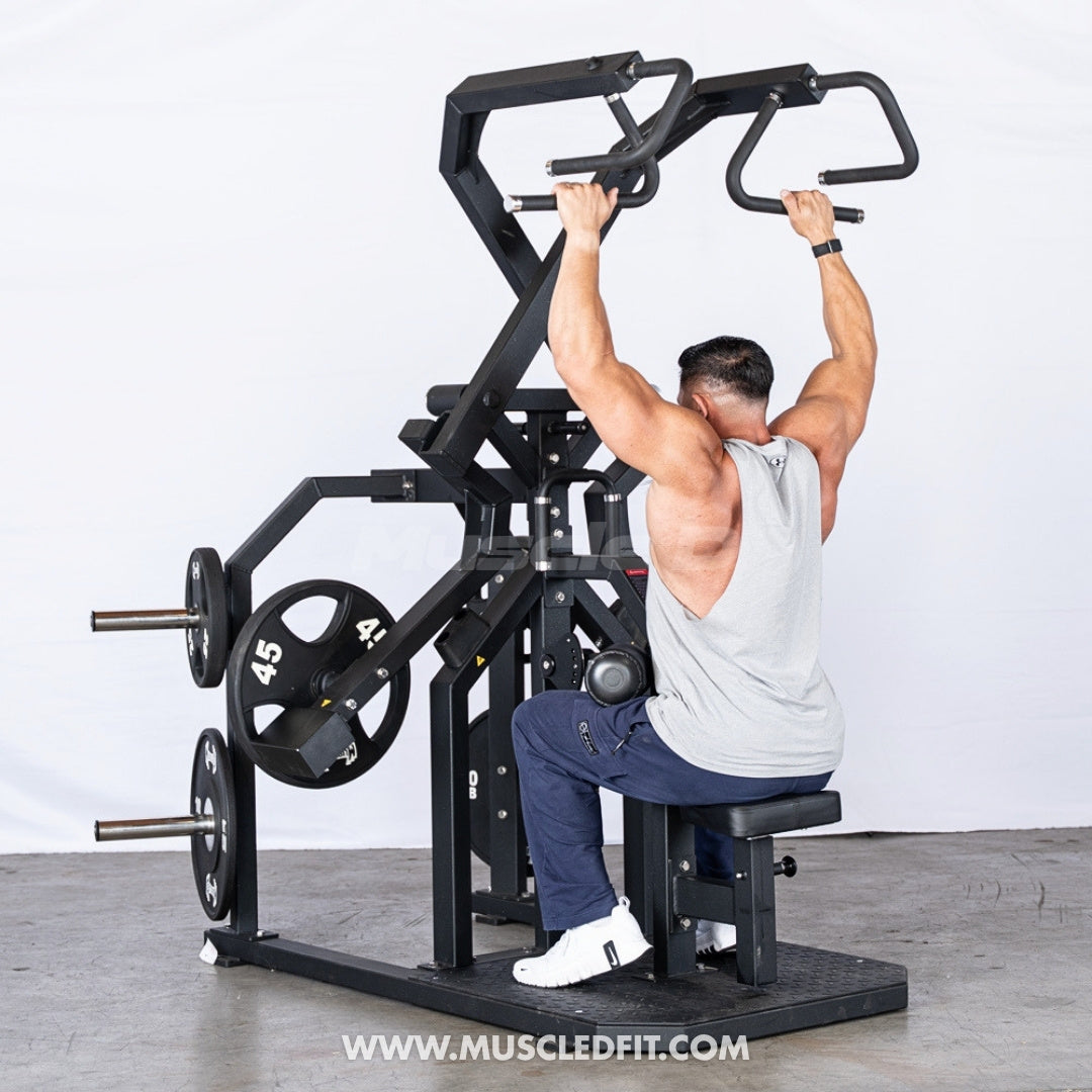 Excel Rotary Lat Pulldown Machine | Plate Loaded Back Trainer