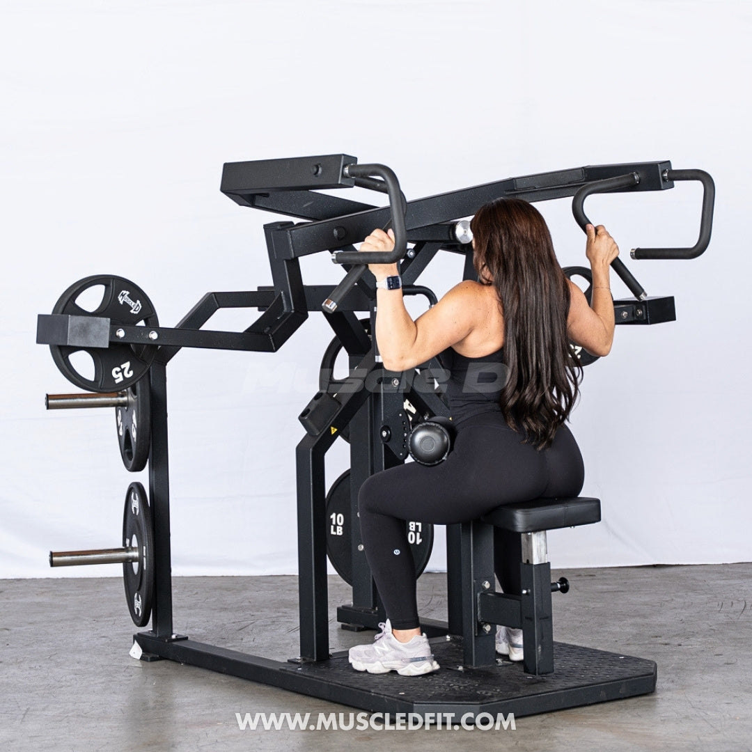Excel Rotary Lat Pulldown Machine | Plate Loaded Back Trainer
