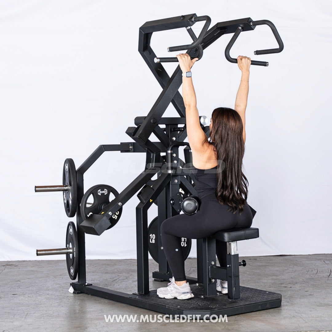 Excel Rotary Lat Pulldown Machine | Plate Loaded Back Trainer