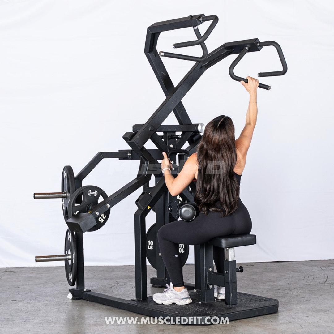Excel Rotary Lat Pulldown Machine | Plate Loaded Back Trainer