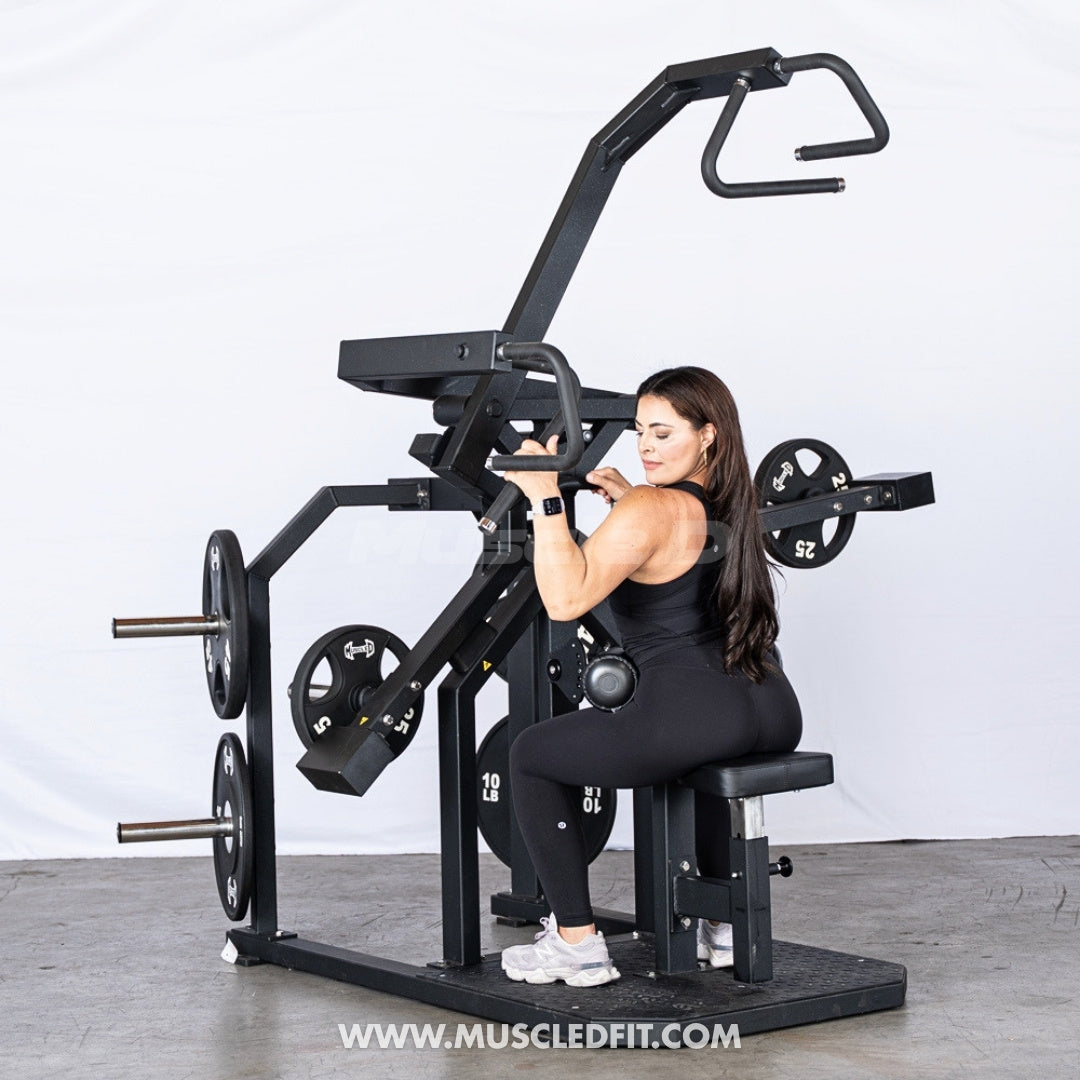 Excel Rotary Lat Pulldown Machine | Plate Loaded Back Trainer