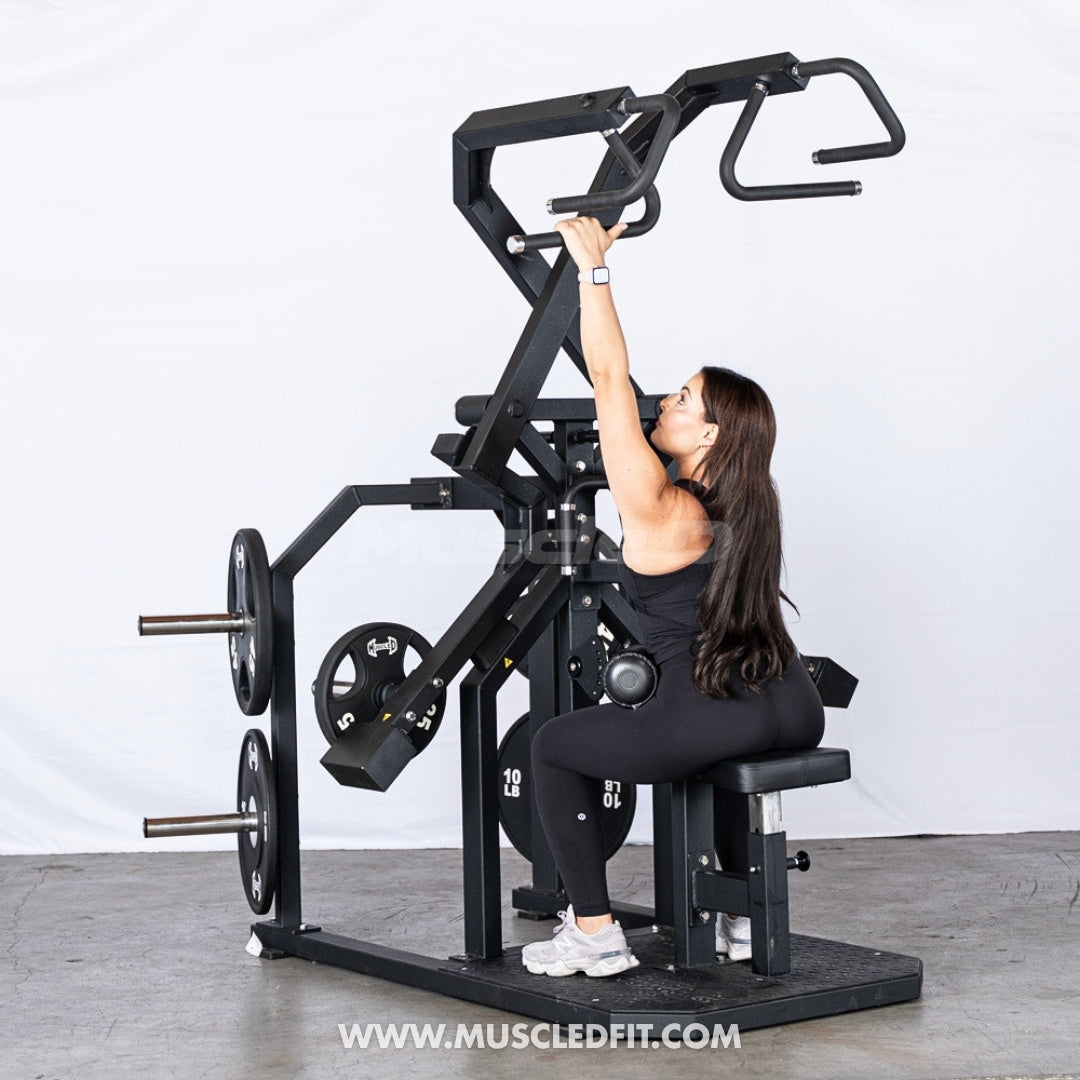 Excel Rotary Lat Pulldown Machine | Plate Loaded Back Trainer