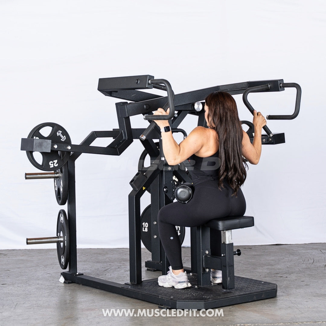 Excel Rotary Lat Pulldown Machine | Plate Loaded Back Trainer