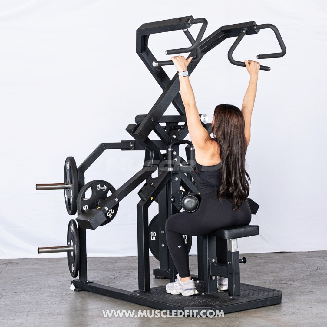 Excel Rotary Lat Pulldown Machine | Plate Loaded Back Trainer