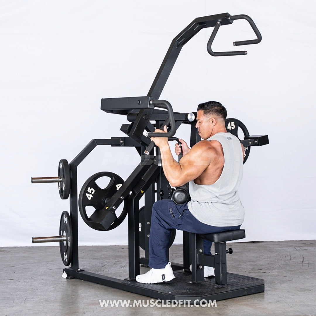 Excel Rotary Lat Pulldown Machine | Plate Loaded Back Trainer