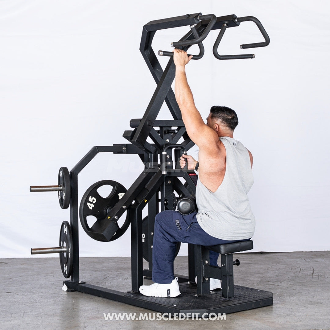 Excel Rotary Lat Pulldown Machine | Plate Loaded Back Trainer