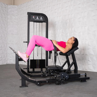 Excel Selectorized Hip Thrust Glute - Muscle D Fitness - Selectorized Glute Drive - Band Compatable