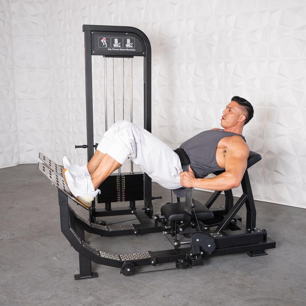 Excel Selectorized Hip Thrust Glute - Muscle D Fitness - Selectorized Glute Drive - Band Compatable