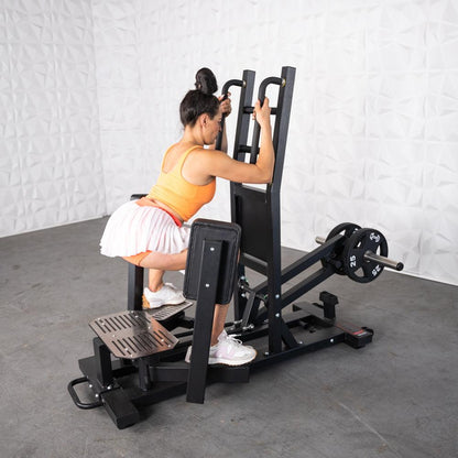 Excel Standing Hip Abductor - Muscle D Fitness - Plate Load Glute - Band Compatible