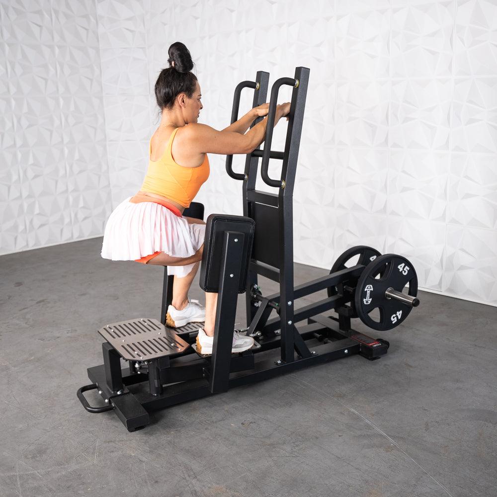 Excel Standing Hip Abductor - Muscle D Fitness - Plate Load Glute - Band Compatible