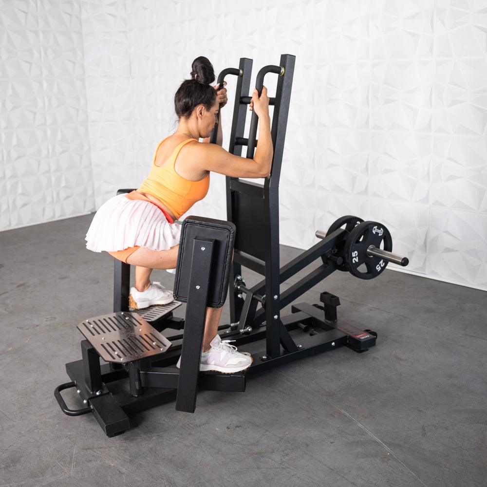 Excel Standing Hip Abductor - Muscle D Fitness - Plate Load Glute - Band Compatible