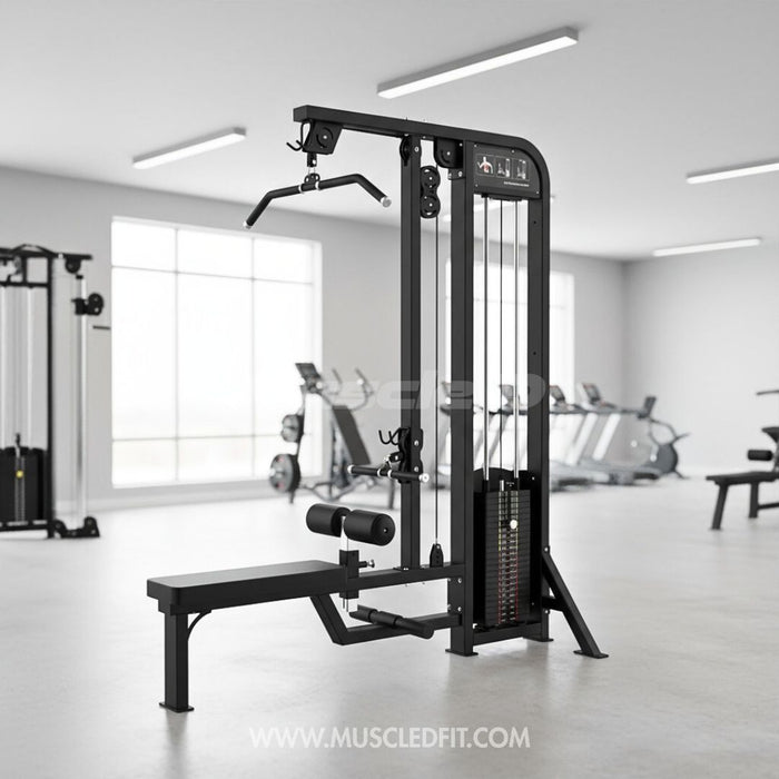 Excel Lat Pulldown/Low Row Combo - - Muscle D Fitness - Selectorized M