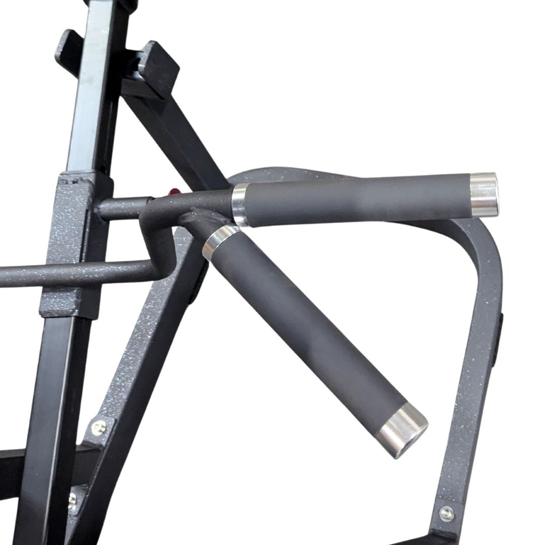 muscle d fitness commercial plate loaded excel leverage black t bar row handles detail