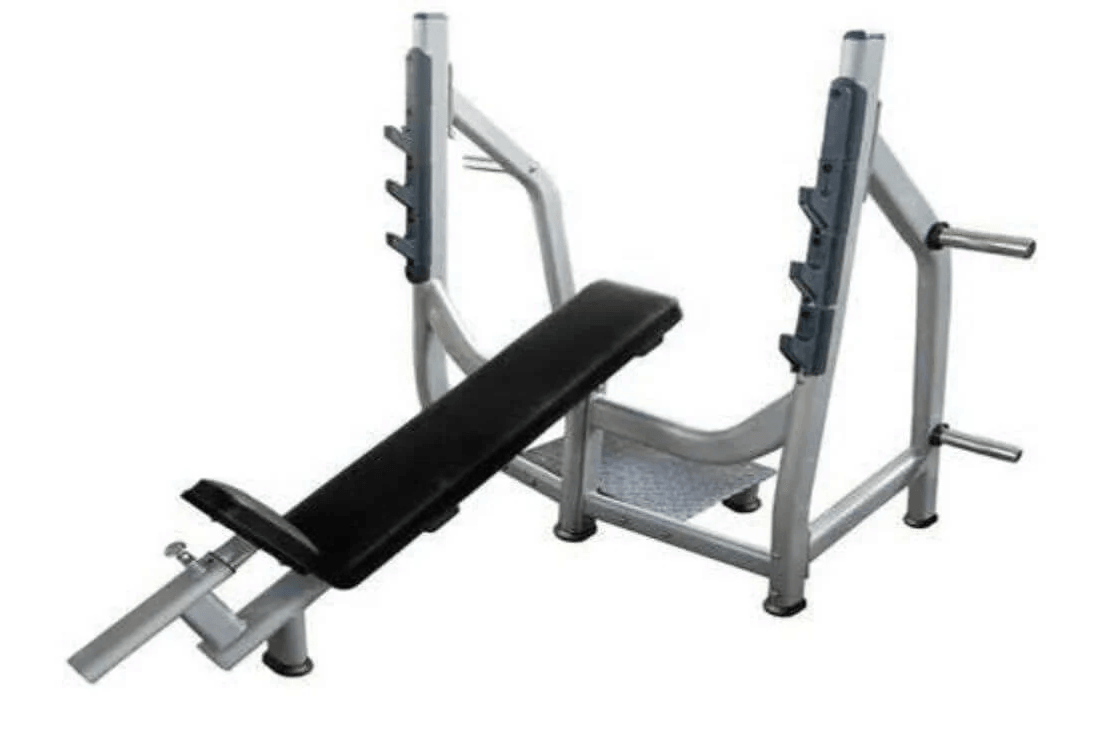 Incline Bench - Olympic - Muscle D Fitness - 11 Gauge Steel - Commercial Upholstery