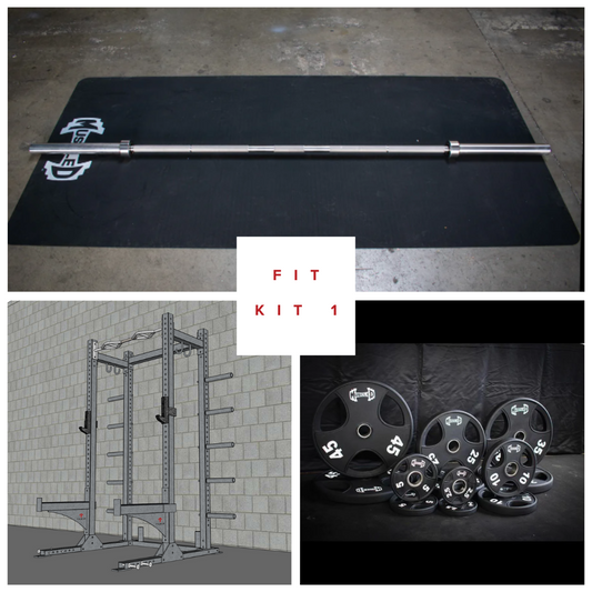 TGrip Commercial Half Rack Complete Kit - 3x3 Steel - Functional Multi-Grip Pull-Up - Bar & Plate Storage - J-Hooks