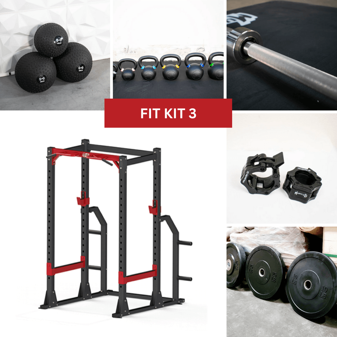 Compact Power Cage Complete Weight Set Muscle D Fitness Adjustable Squat Rack Gym Storage Chin up Bar Home Gym