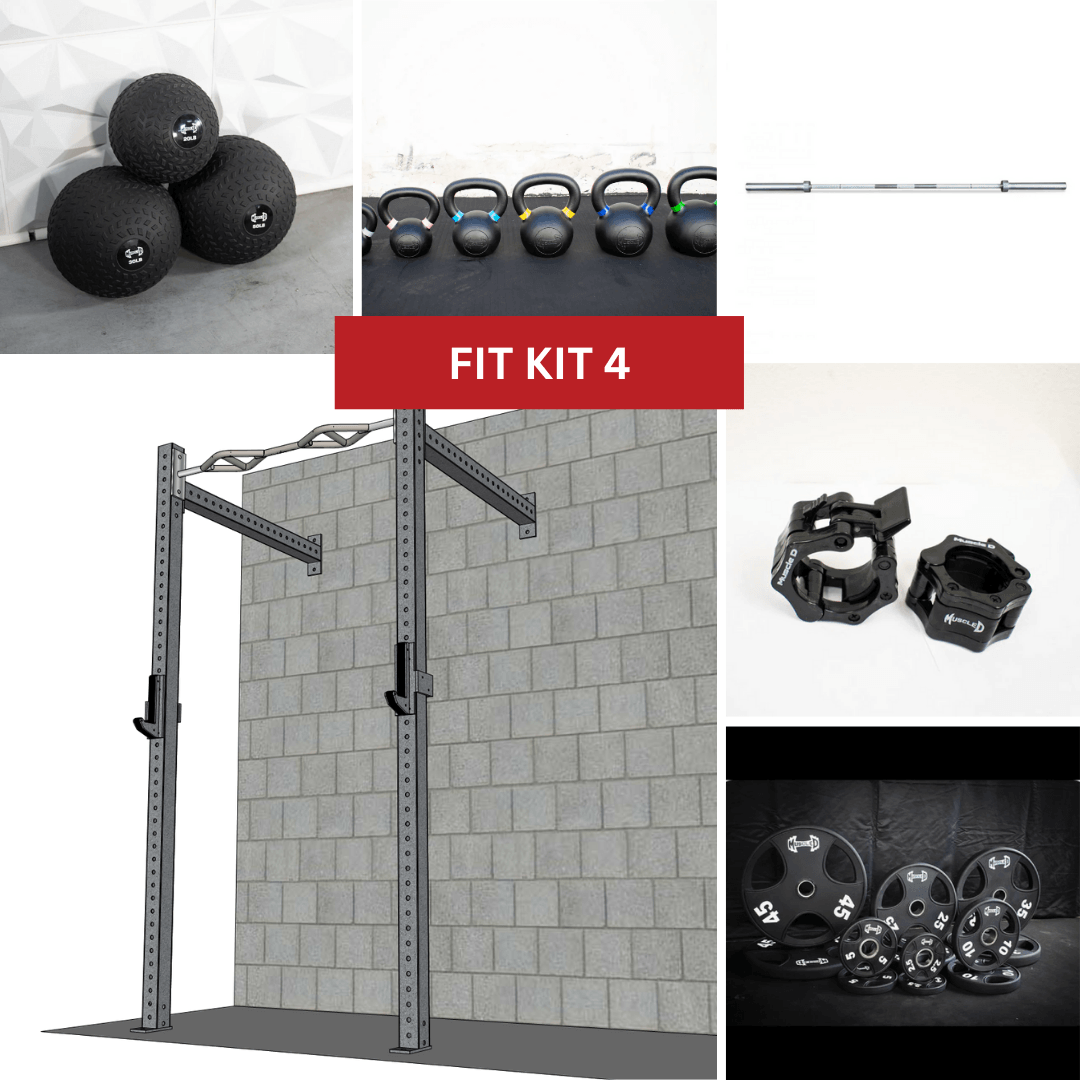 TGrip Commercial 4 Wall Mount Rig Weight Set 3x3 Steel Functional Muscle D Fitness