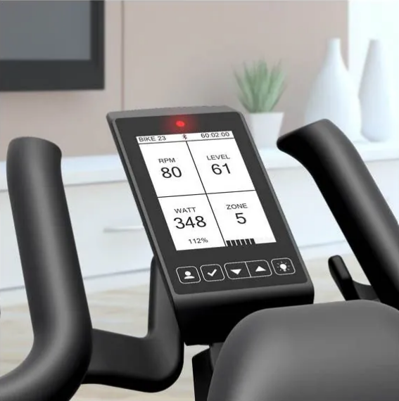 Life Fitness IC5 Indoor Cycle - Adjustable Handle Bars and Seat - Digital Display - Drink Bottle Holders