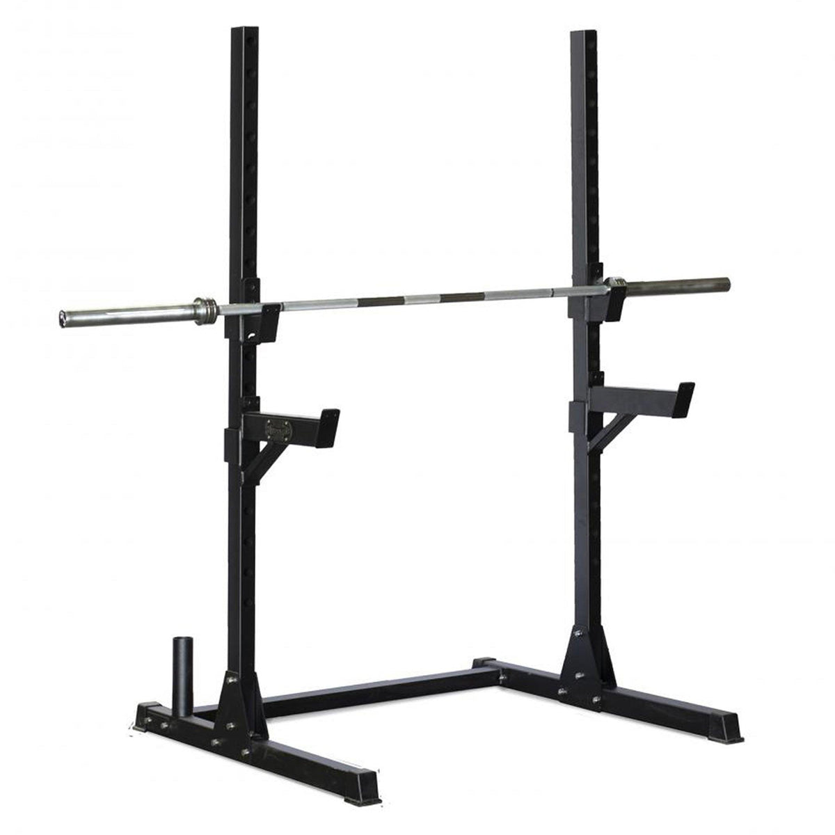 Squat Rack Rests Compact Squat Stand - Muscle D Fitness - Adjustable Safety Guards Vert