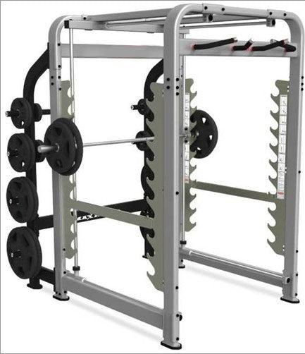 MAX Rack - NEW - Muscle D Fitness - Plate Load Multi-Dimensional Smith Machine - Weight Storage Pegs Included - Fnctional Chin Bar