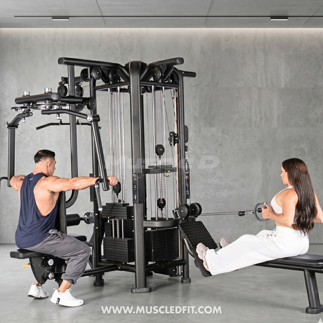 Megatron 4-Stack Jungle Gym w/ Pec/Rear Delt & Functional Column